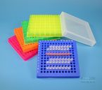 EPPi Box 32 / 12x12 konische Bohrungen fr 144 PCR-Tubes 0,2 ml, Hhe 32 mm fix